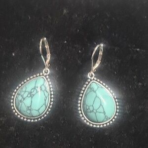 Turquoise Teardrop Earrings